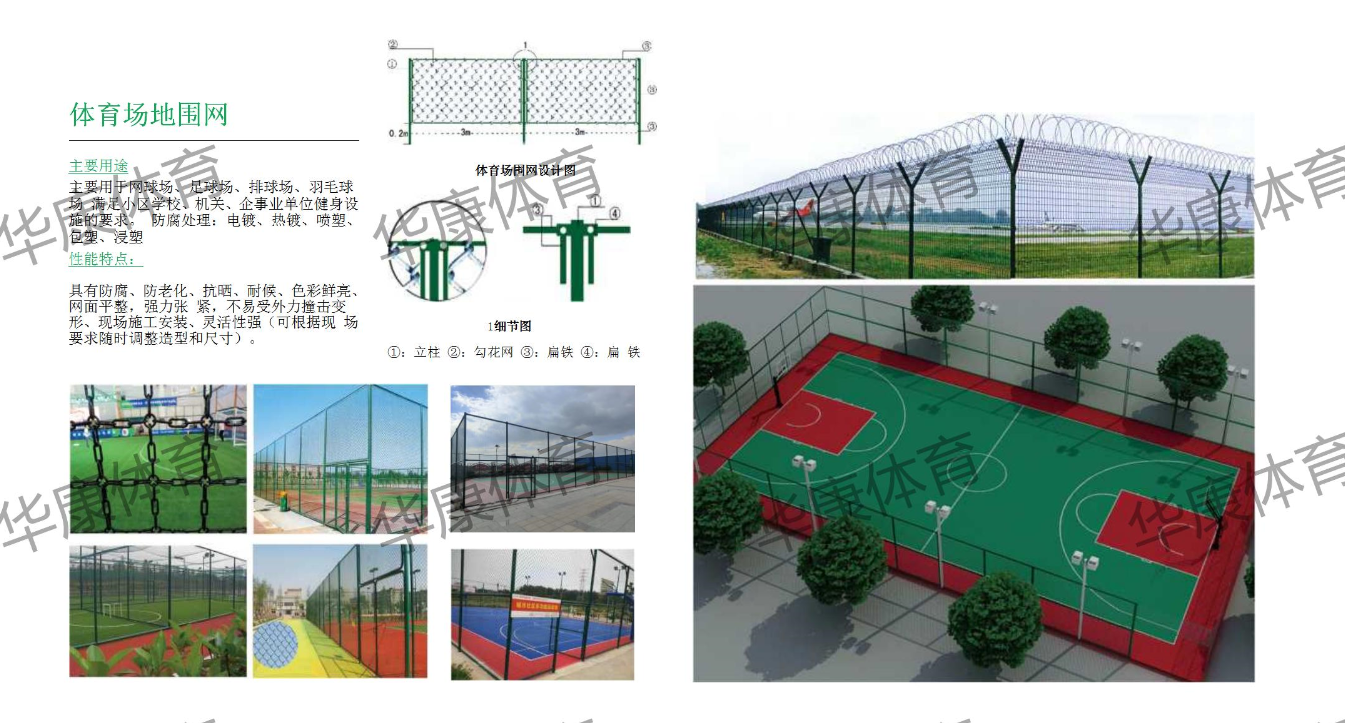 体育运动场地围网