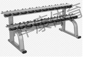 HKL-M-030B  双层哑铃架