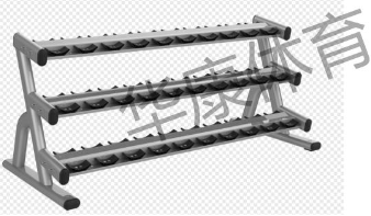 HKL-M-030C   三层哑铃架